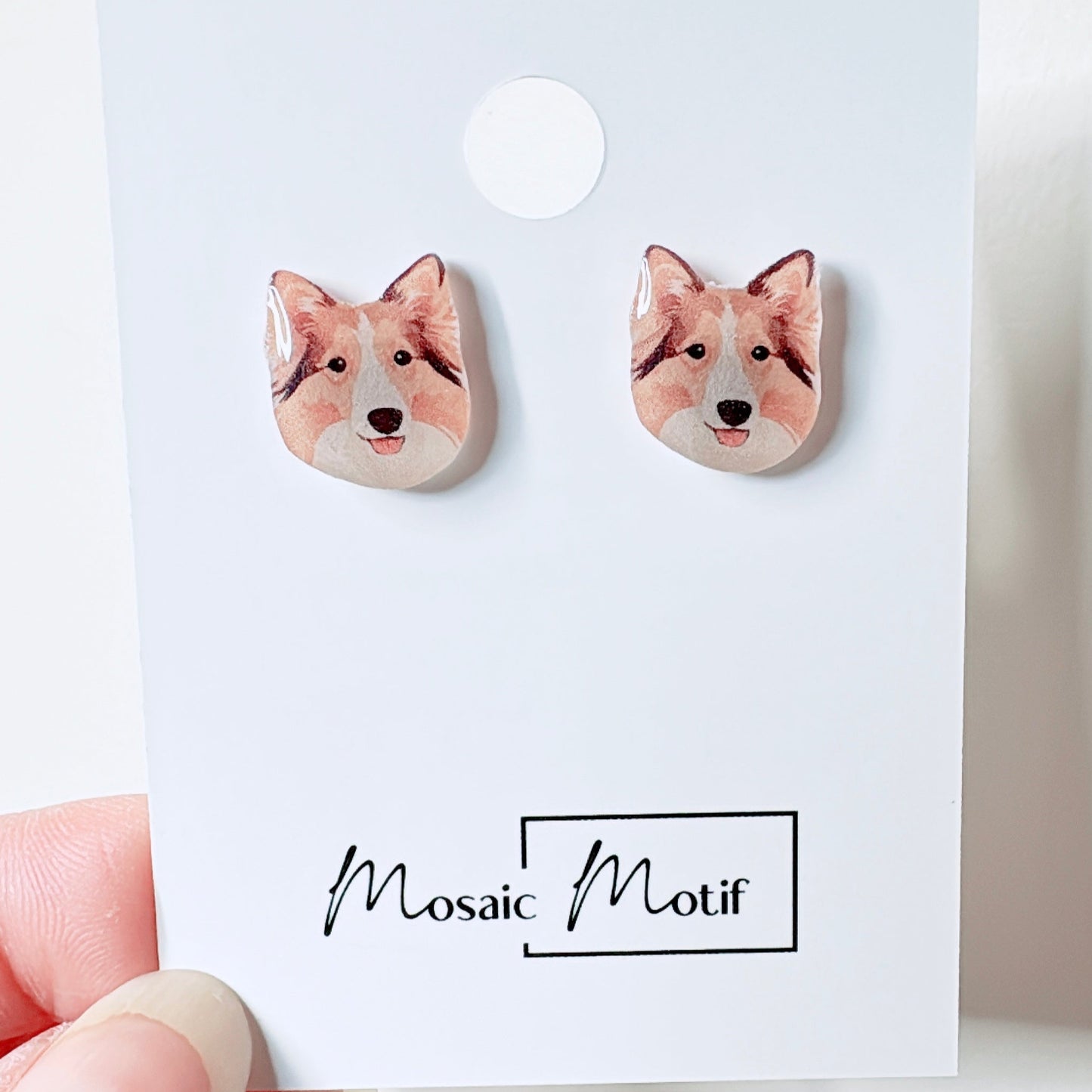 (🐾) Earrings stud - dog earrings (multiple style)