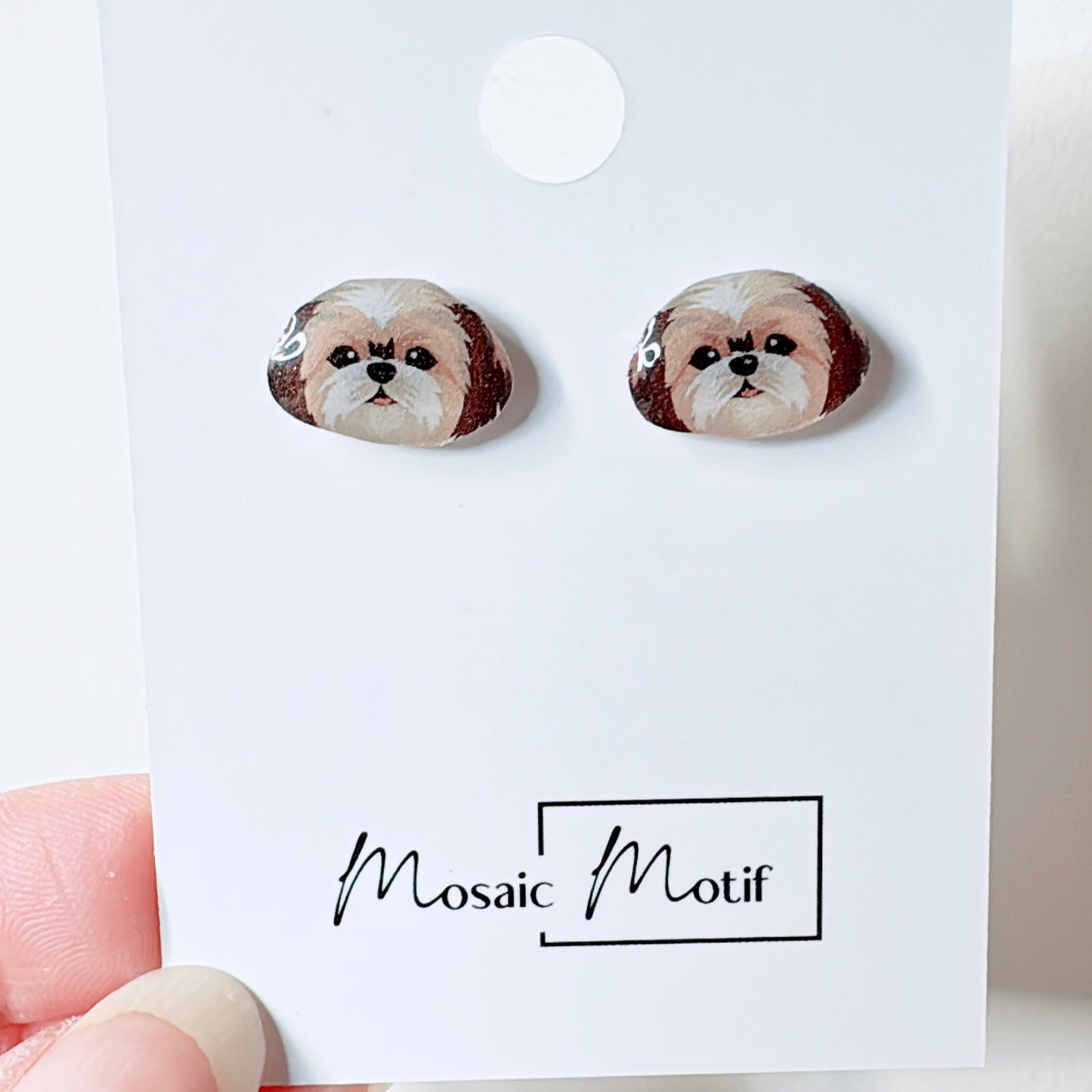 (🐾) Earrings stud - dog earrings (multiple style)