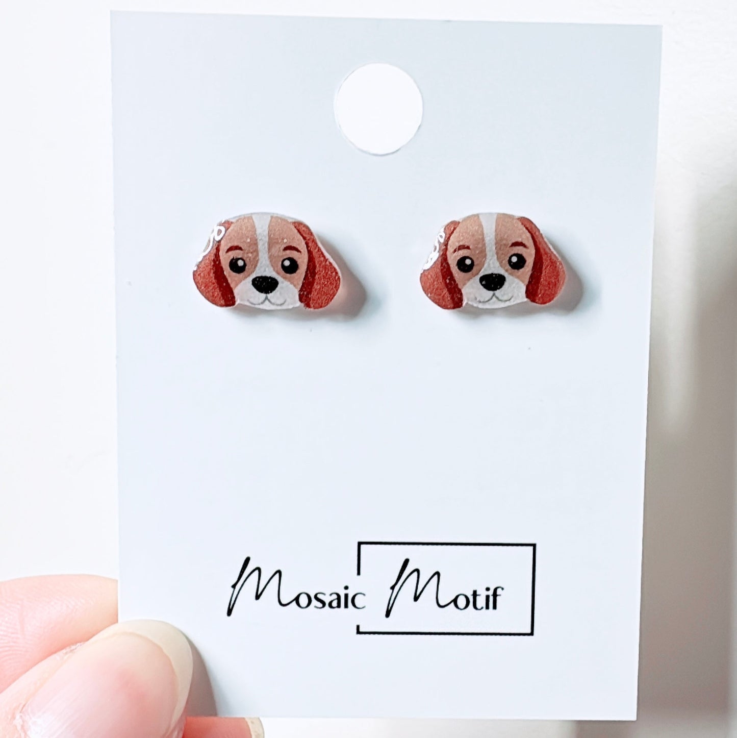 (🐾) Earrings stud - dog earrings (multiple style)