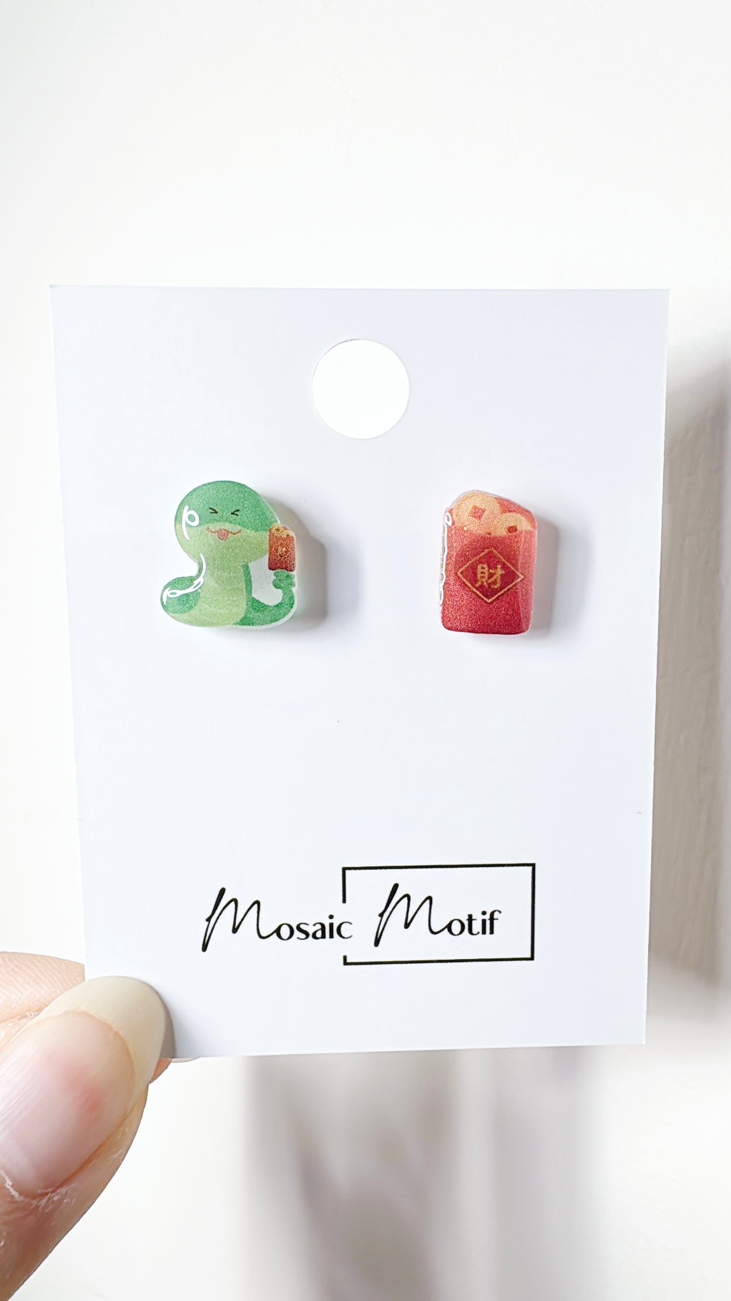 CNY - Snake stud earrings