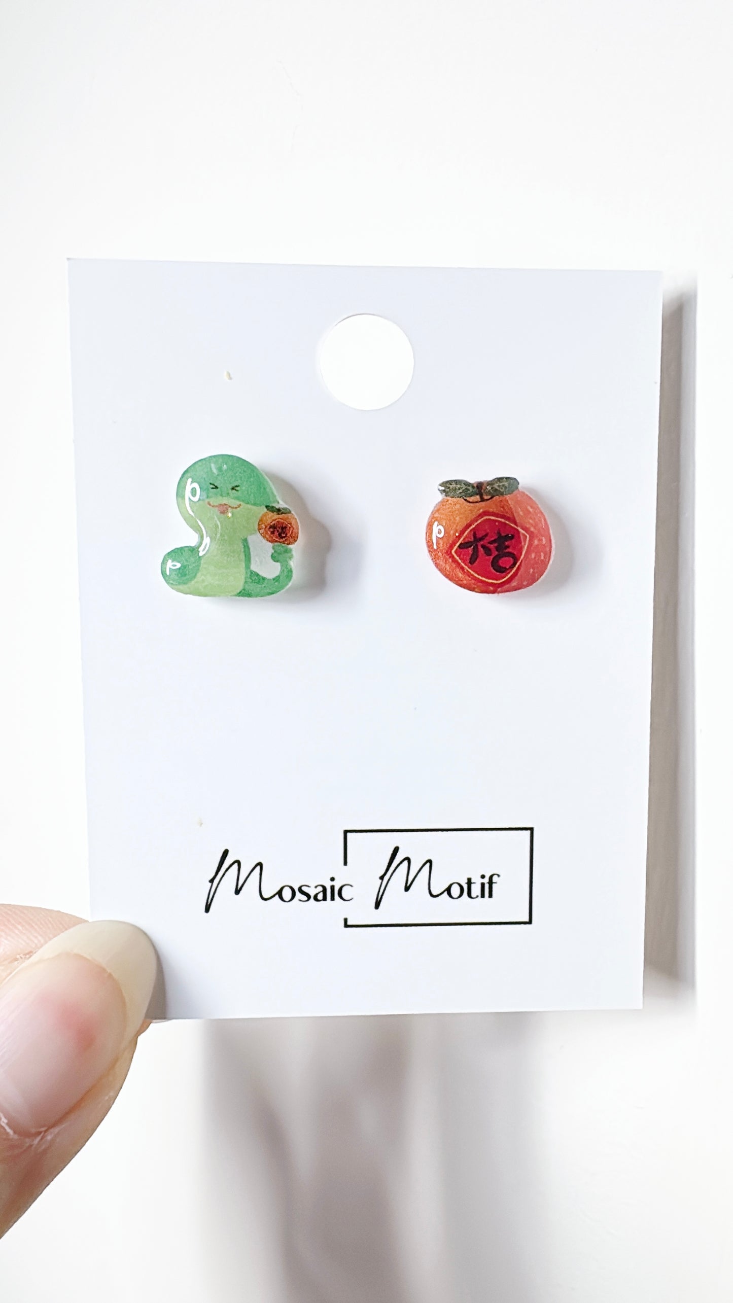 CNY - Snake stud earrings