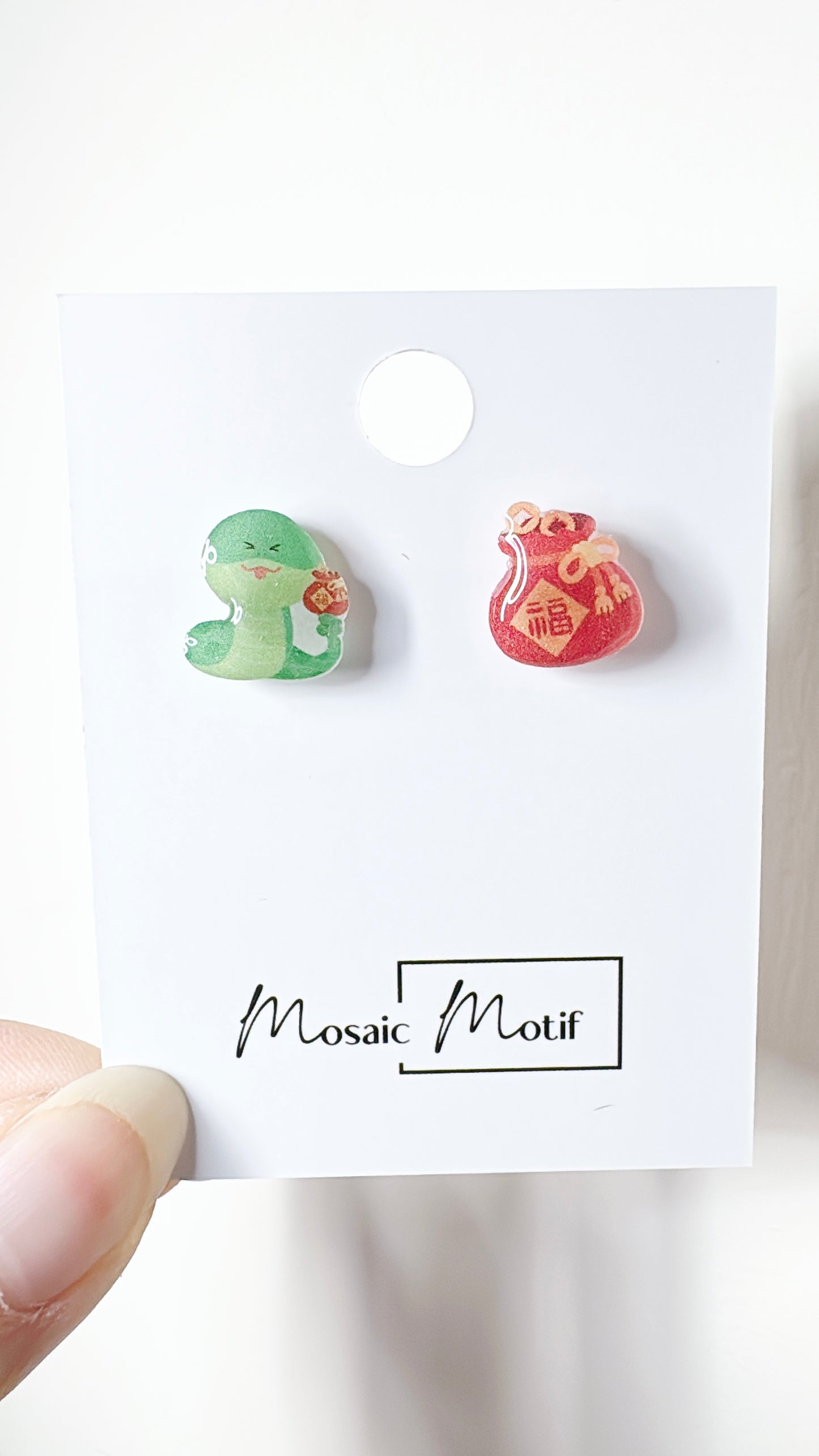 CNY - Snake stud earrings