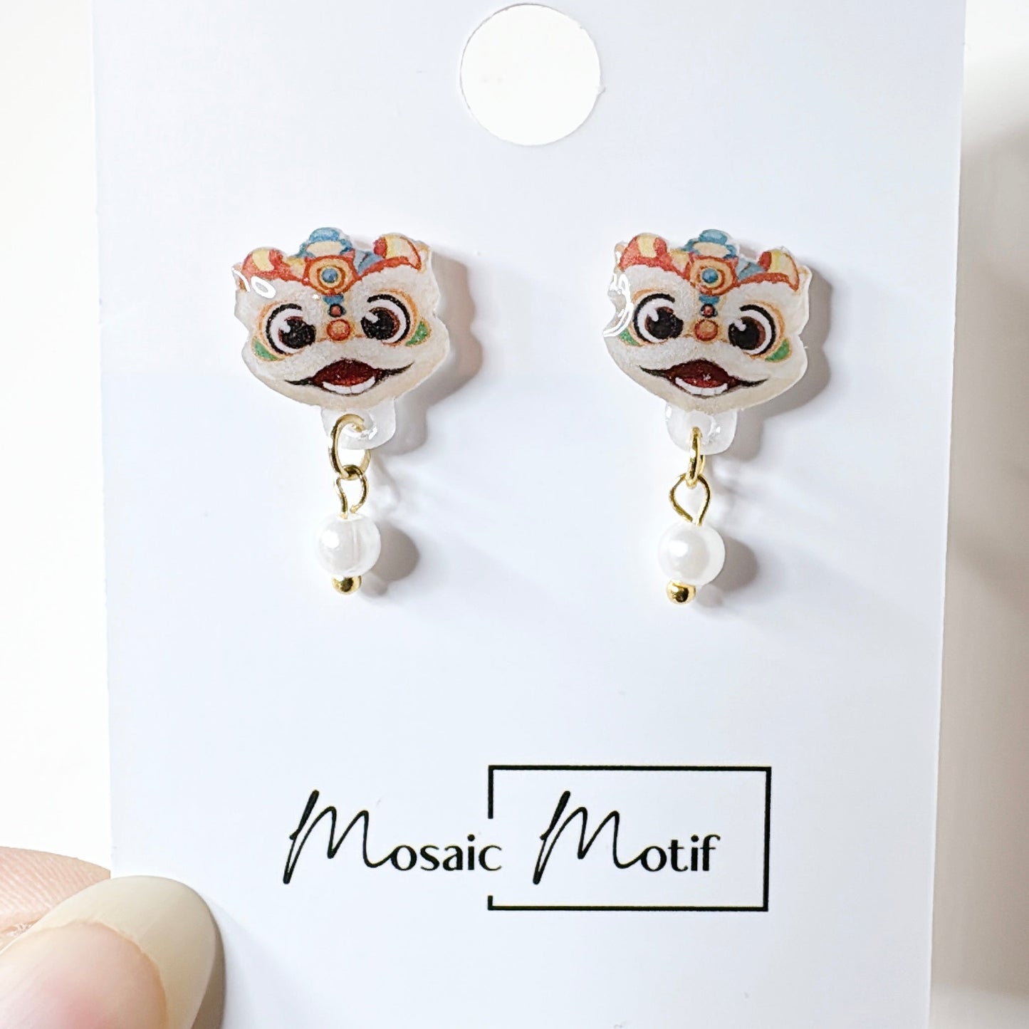 CNY - Lion earrings