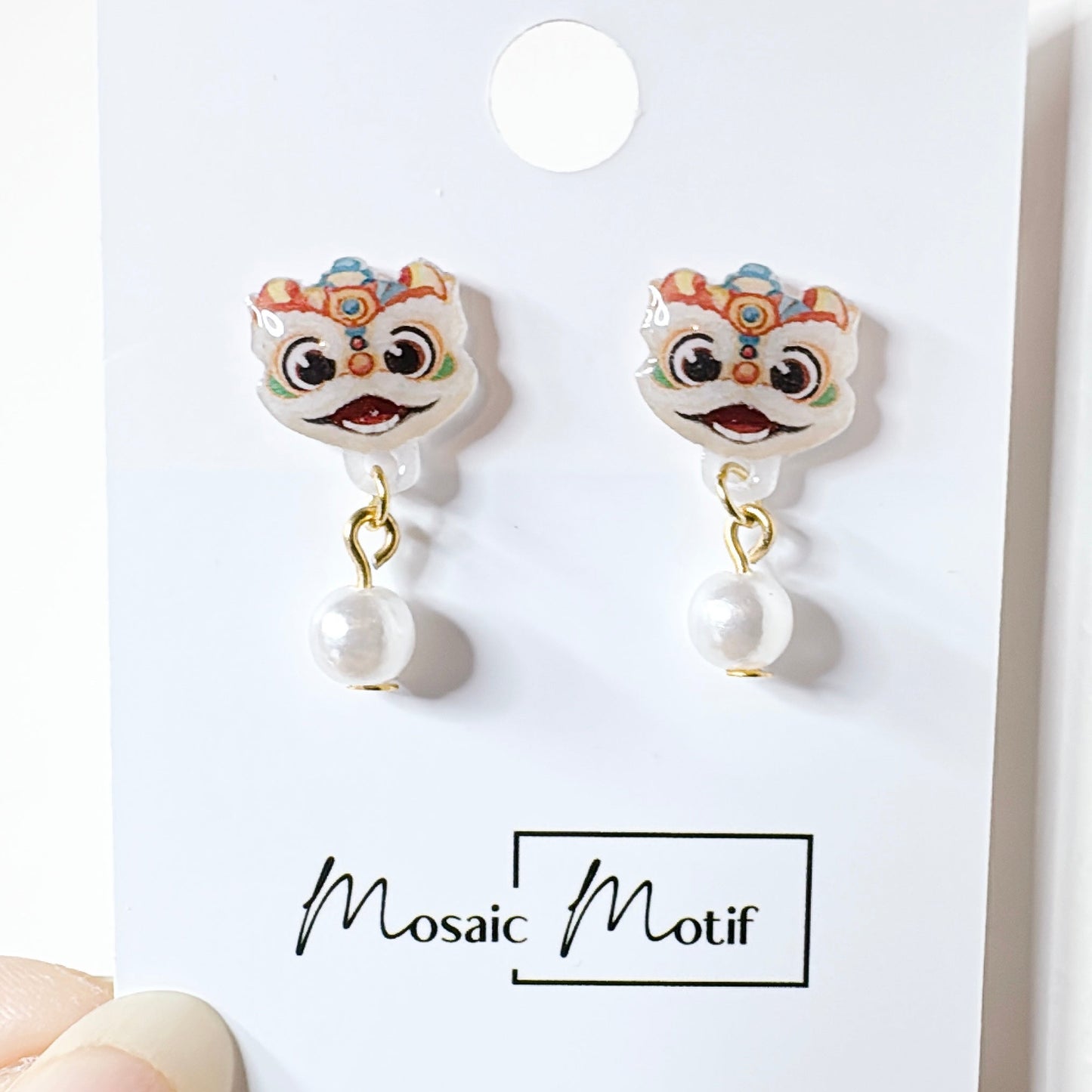 CNY - Lion earrings